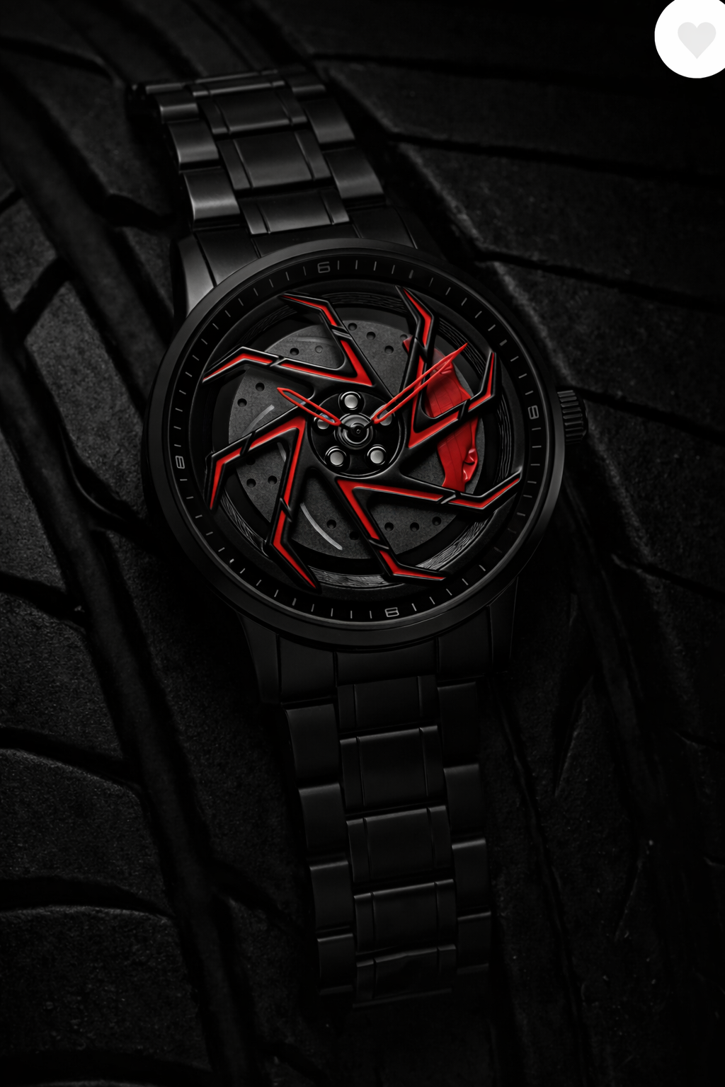 VILANTE Cavrel Edition Red Blade Spin Watch - worn on wrist