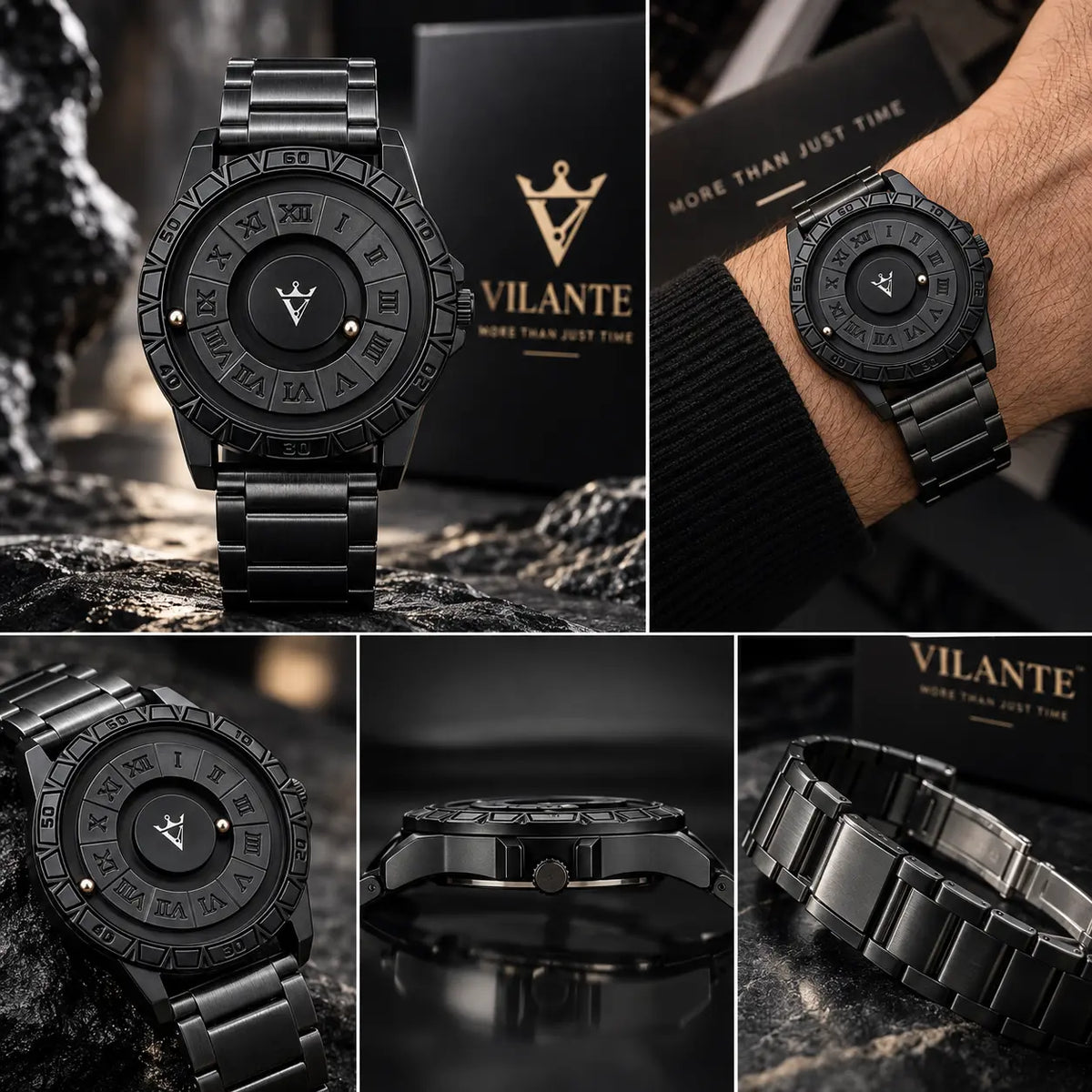 VILANTE Orbis Collection – Magnetic Ball Edition (Roman Dial)