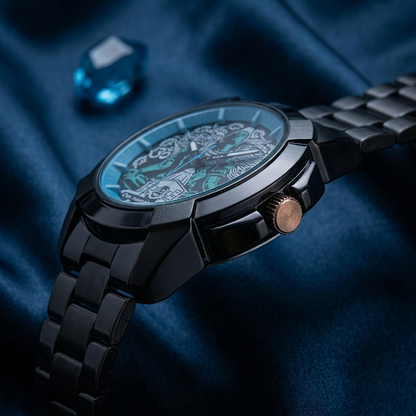 Vilante Mahadev Rudra Edition Watch | Premium Black Stainless Steel | Lord Shiva Designer Analog Watch