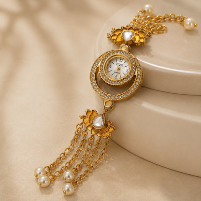 Vilante Floral Pearl Watch