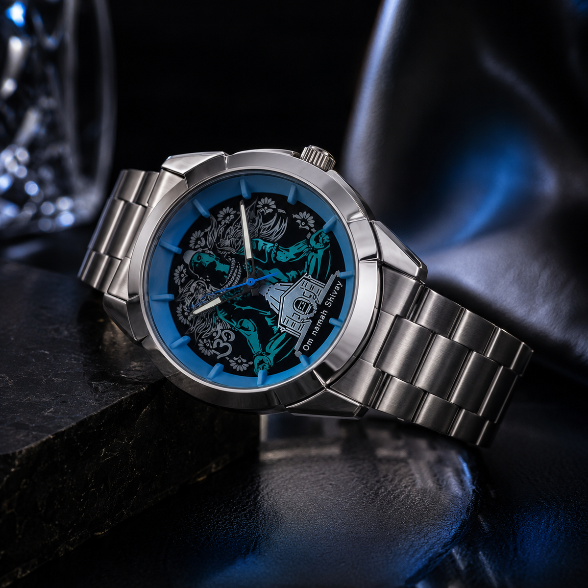 Vilante Mahadev Rudra Edition Watch | Premium Silver Stainless Steel | Lord Shiva Designer Analog Watch