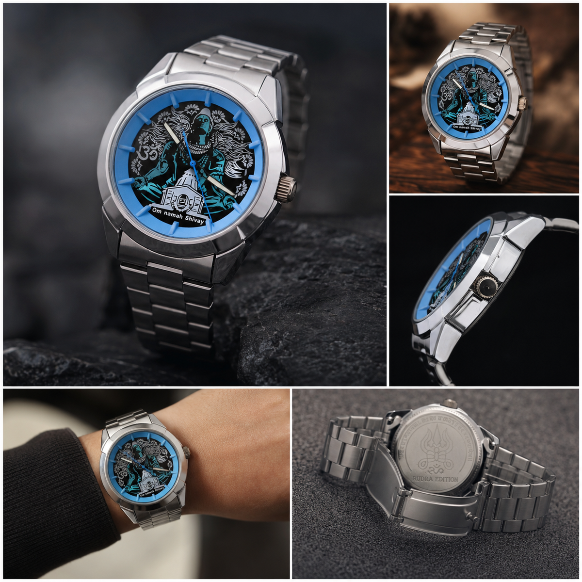 Vilante Mahadev Rudra Edition Watch | Premium Silver Stainless Steel | Lord Shiva Designer Analog Watch